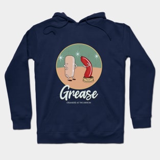 Grease The Broadway Musical - Ladies Pink Rydell High Hoodie - T-Shirts  and Hoodies