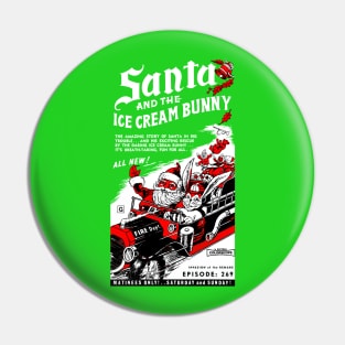 Santa and the Ice Cream Bunny Pin