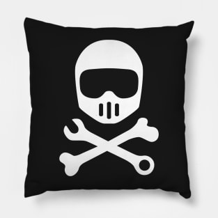 Helmet Bones N Tools (white) Pillow