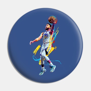 Stephen Curry lay up WPAP Pin