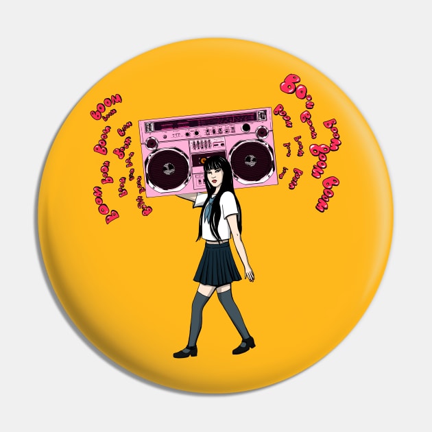 Boombox Pin by Gretta Cool