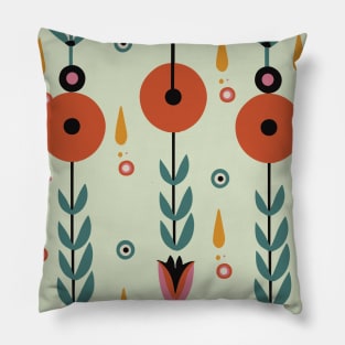 Geometric Flowers Pillow