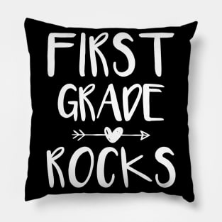 Team First 1 st Grade Rocks Teacher First Day School Last Pillow