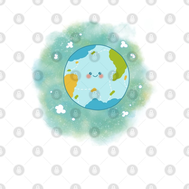 Happy Planet Happy Earth climate change by Arpi Design Studio