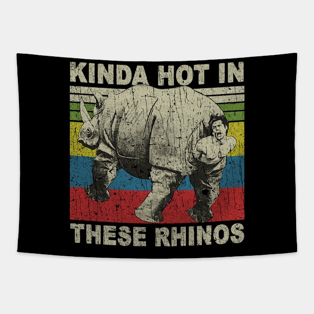 RETRO STYLE - ACE RHINOS - KINDA HOT IN THESE RHINOS Tapestry by MZ212