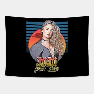 greatest hits style 80s jojo mad love / retro vintage flyers Tapestry