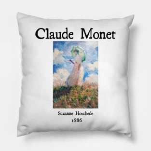Suzanne Hoschede by Claude Monet Pillow