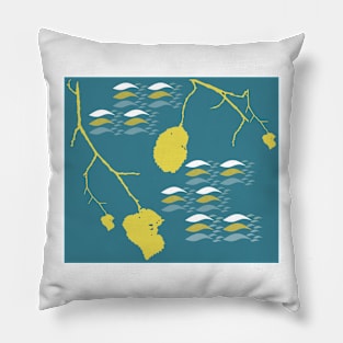 Underwater fish and leaves Pillow