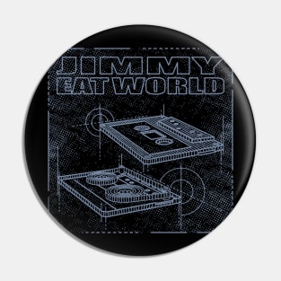Jimmy Eat World Technical Drawing Pin