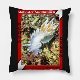 Alabaster Nudibranch Pillow