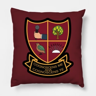 Knowing Me Knowing You Blazer Badge Pillow