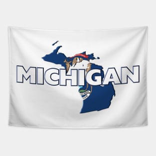 Michigan Colored State Tapestry