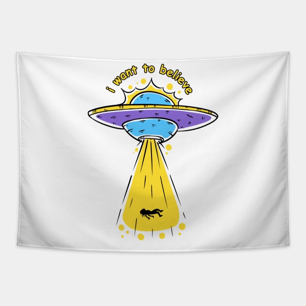 ufo Tapestry by vanpaul54