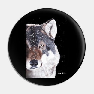 Wolf Face Pin