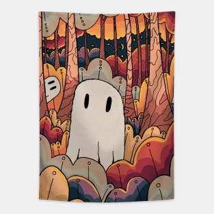 Little ghost forest Tapestry