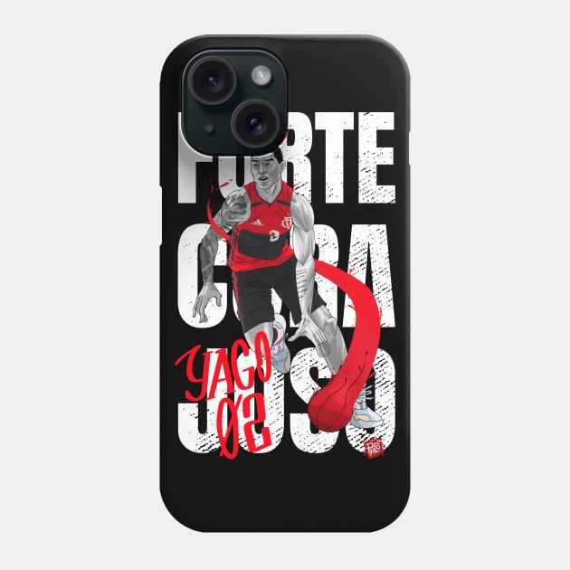 Flamengo - Yago Mateus #2 Phone Case by Vallegrito