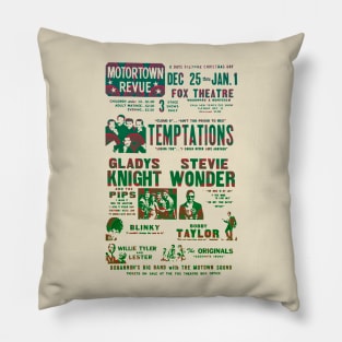 the temptations gladys knight stevie wonder music poster Pillow