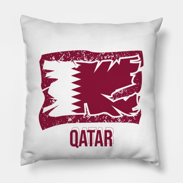 World cup 2022 qatar Pillow by Aloenalone