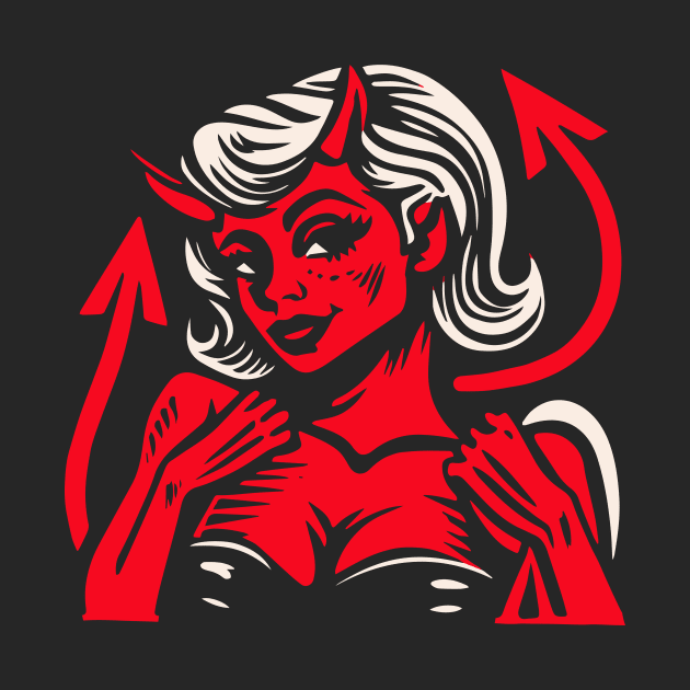 Retro Devil Girl by n23tees