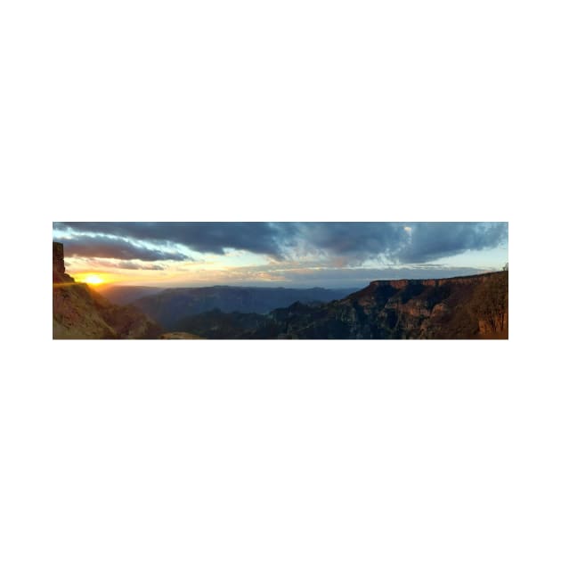 Panoramic Sunrise over the Copper Canyon by JuliaGeens