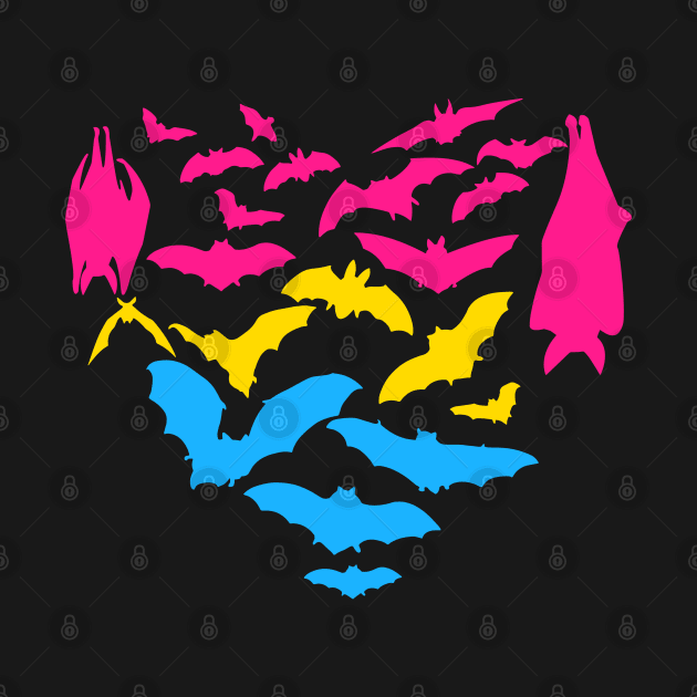 Pansexual Bats Heart by Pridish