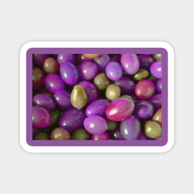 Purple Pop Tomatoes Magnet by Hemeria