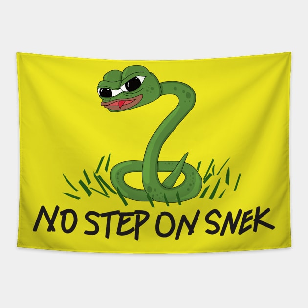 No Step On Snek Apu Tapestry by Emperor Frenguin