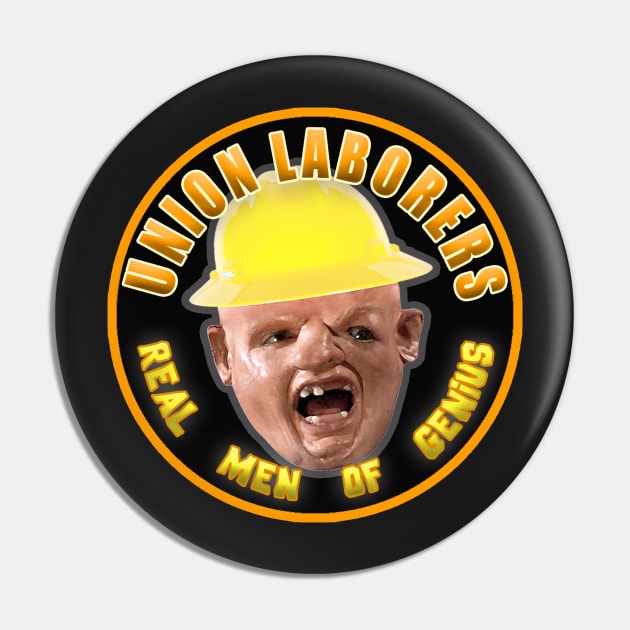 Union Laborers Real Men of Genius Pin by  The best hard hat stickers 