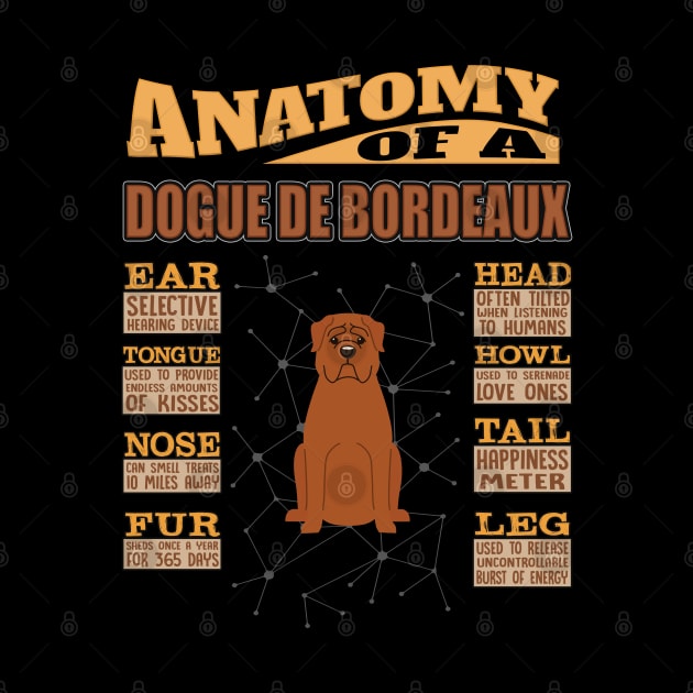 Anatomy Of A Dogue de Bordeaux - Dogue de Bordeaux Dogue Bordeaux,Bordeaux Mastiff,French Mastiff,Bordeauxdog, by HarrietsDogGifts