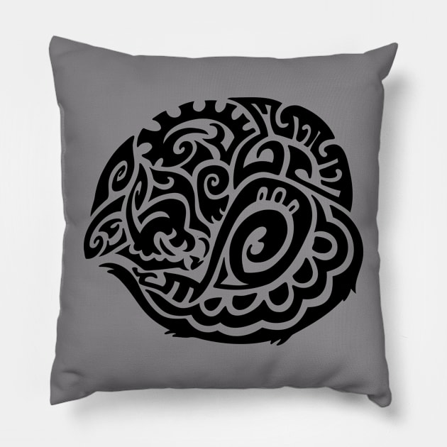 Tribal Cat Pillow by ItsLydi