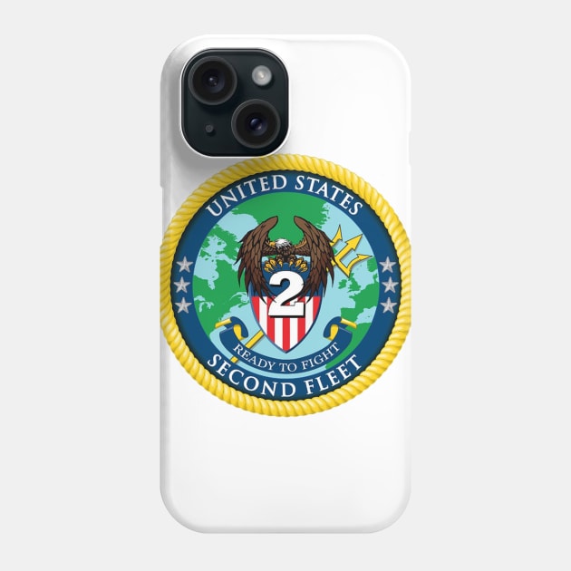 United States Navy Second Fleet Phone Case by Airdale Navy