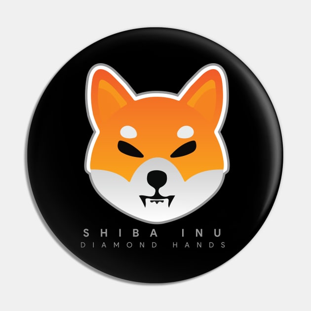 Shiba Inu - Crypto Token Coin - $SHIB - Diamond Hands Pin by EverGreene