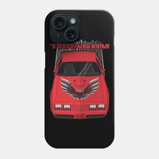 Firebird Trans Am 79-81 - red and black Phone Case