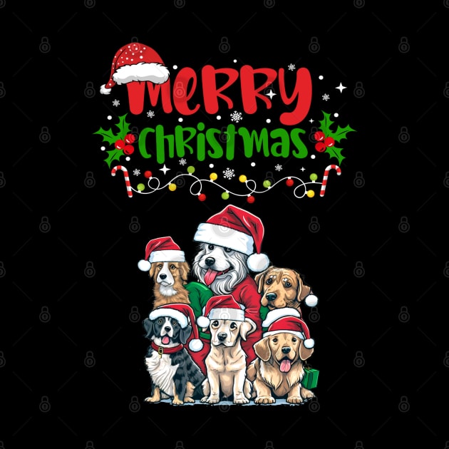 Merry Christmas Puppy Festive by BirdsnStuff