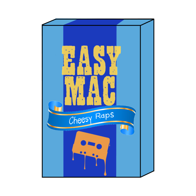 Easy Mac with the Cheesy Raps Small Logo by Dubie_StreetWear