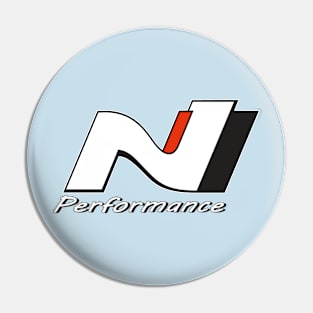 N Performance (Smaller) white Pin