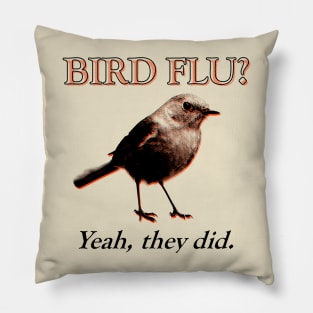 Bird Flu pun Pillow