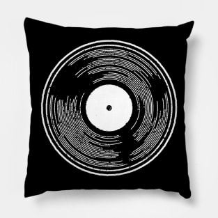 Record with groove lines Pillow