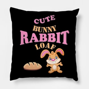 Cute bunny rabbit loaf, bunny, lop, bunny art, bunny love, Easter, fluffy bunny, happy easter, i loaf you, pet art, rabbit, baby bunny, bunny lovers, rabbit lovers, rabbit mom, cute, easter egg, egg, Pillow