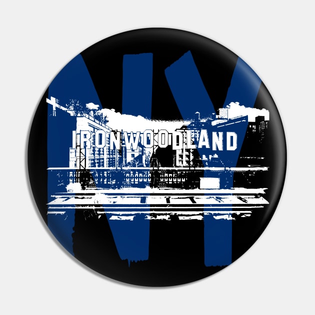 NY Ironwoodland Pin by Raul Baeza