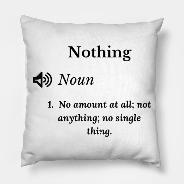 Funny habits definition Pillow by YaSales