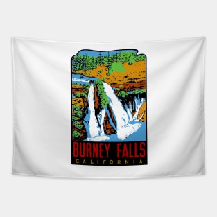 Burney Falls Vintage Style Tapestry