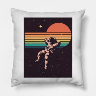 Retro Space Astronaut Pillow