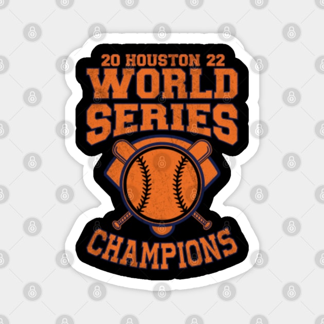 Houston Astros World Series Champions 2022 MAGNET - MLB Baseball Houston  Texas