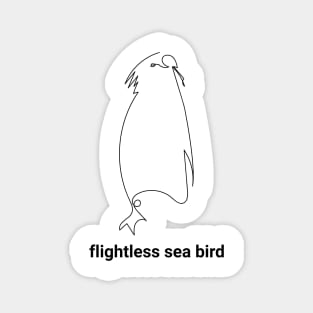 FLIGHTLESS SEA BIRD - ABSTRACT PENGUIN #cute #animals #minimal #art #design #kirovair #buyart #decor #home Magnet