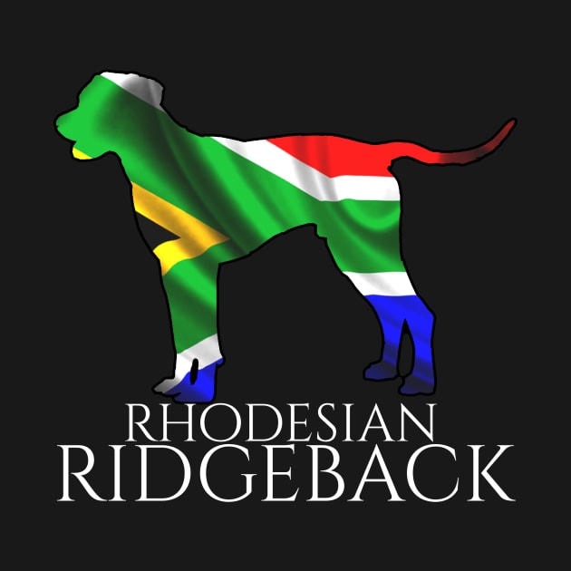 Rhodesian Ridgeback text white by Monstershirts