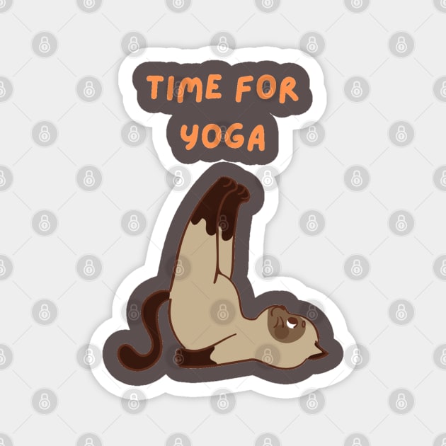 Time for yoga and pilates Magnet by TheDesigNook
