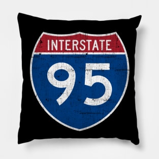 I-95 -- Vintage Look Design Pillow