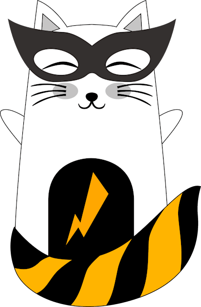 Cat Superhero Kids T-Shirt by YOYtees