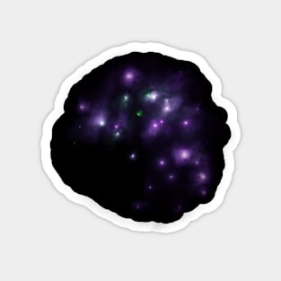 Purple constellation and bright stars Magnet